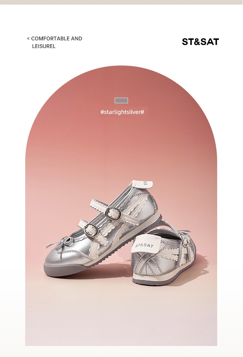 Saturday Kids' Shoes for Girls, Spring and Autumn Mary Jane Shoes, 2026 New Fashionable Children's Leather Shoes, Lightweight Flat Shoes — 19