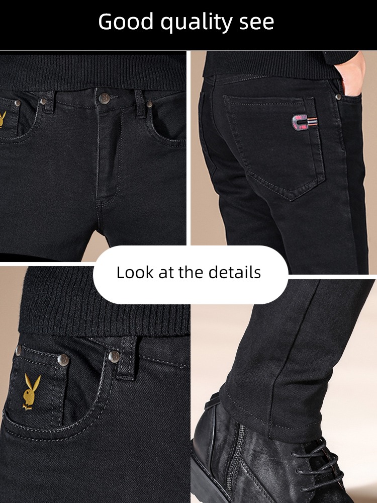 dandy black Spring and Autumn Little feet Jeans