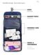 Business travel toiletries and makeup bag men's large capacity folding portable bag dry wet separation multi-function storage bag