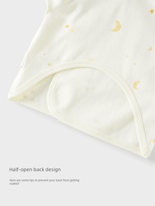 Tongtai Baby Half-Back Shirt Spring and Autumn Pure Cotton Newborn Clothes Newborn Baby Monk-Style Clothing Double-Layer
