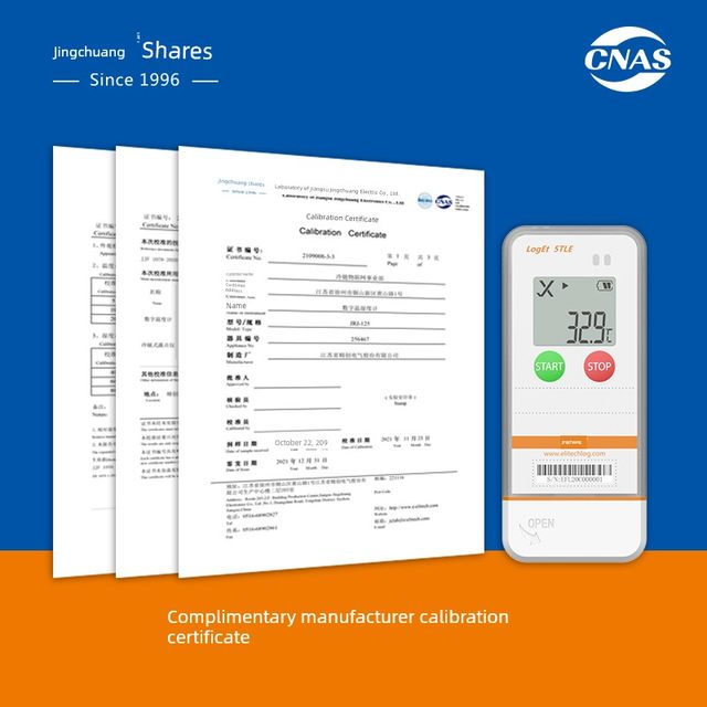 Jingchuang Loget5 thermometer U disk temperature recorder cold chain storage refrigeration transportation high-precision temperature and humidity meter