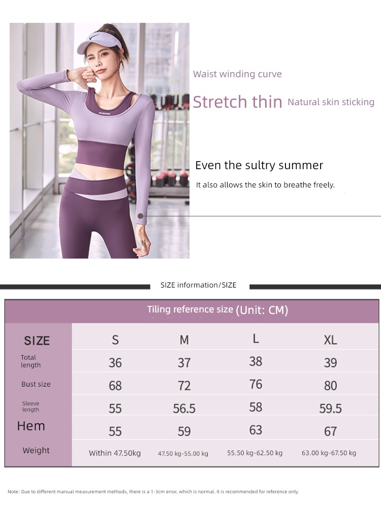 With chest pad Long sleeve female autumn Quick drying major Yoga clothes