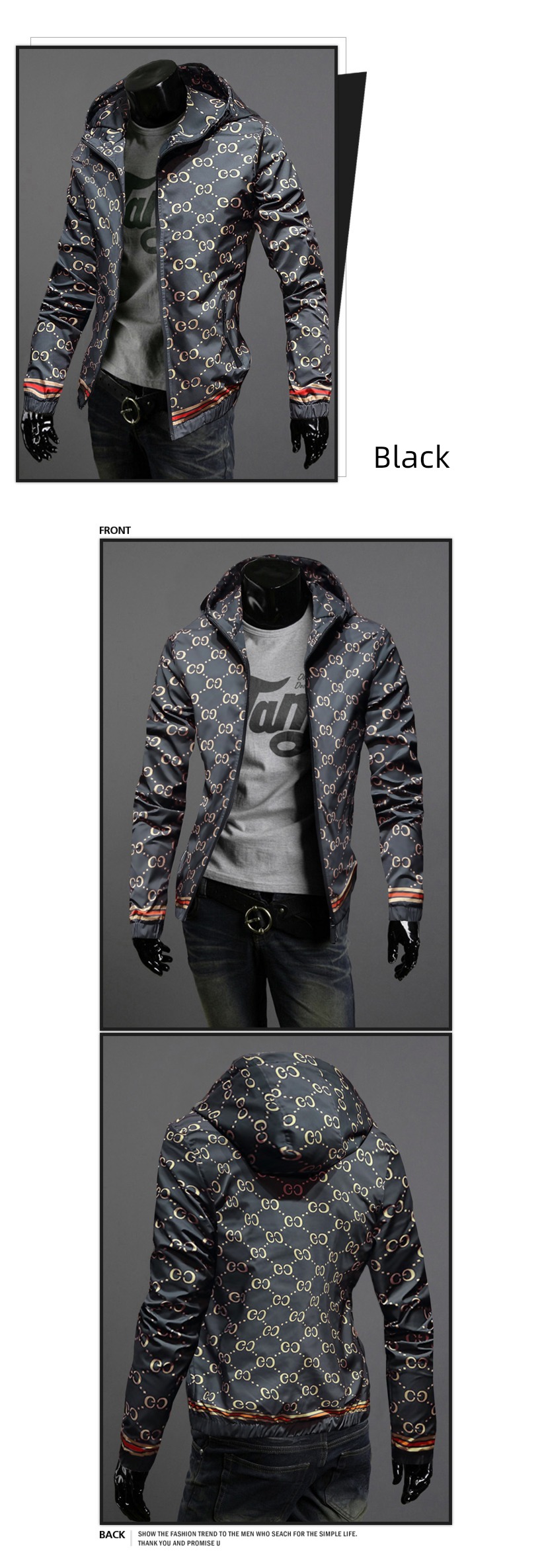 European station spring and autumn Self-cultivation trend handsome loose coat Jacket