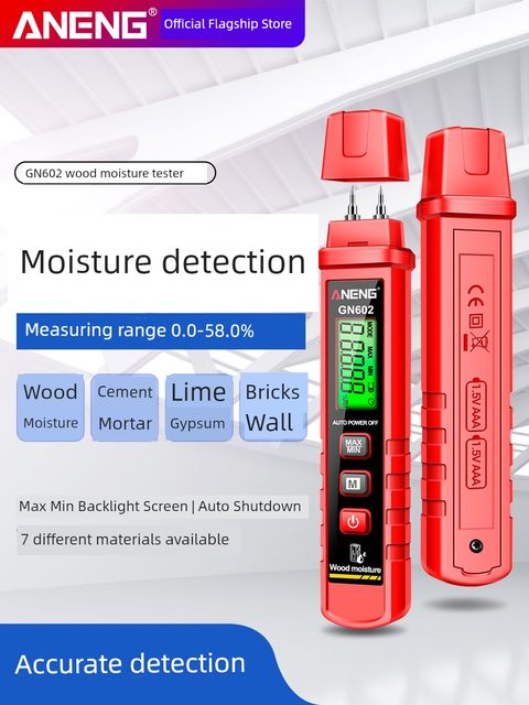 Wood moisture tester Moisture meter Moisture content Humidity detector Humidity measuring instrument Moisture meter Moisture meter