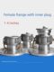 Aluminum alloy quick joint flange 2.5 inch 3 inch 4 inch flange with female end oil tanker oil unloading port C flange