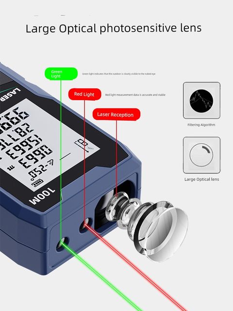 Changshengde outdoor rangefinder laser green light room measuring tool handheld electronic ruler high-precision infrared measurement ruler