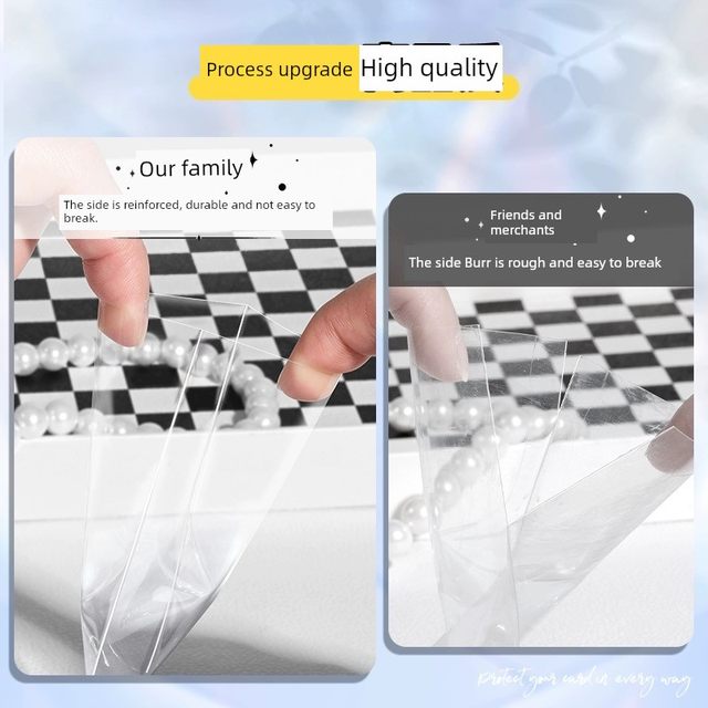 Flat mouth popcorn popcorn card film HARO version 20 silk small card protective cover high transparency Korean small horse card card cover hard scratch-proof thick storage