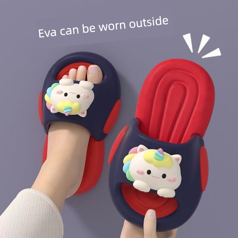 Children's Slippers for Girls 2026 New Summer Outdoor Non-Slip Soft-Soled Bath Indoor Home Boys' Slippers — 4