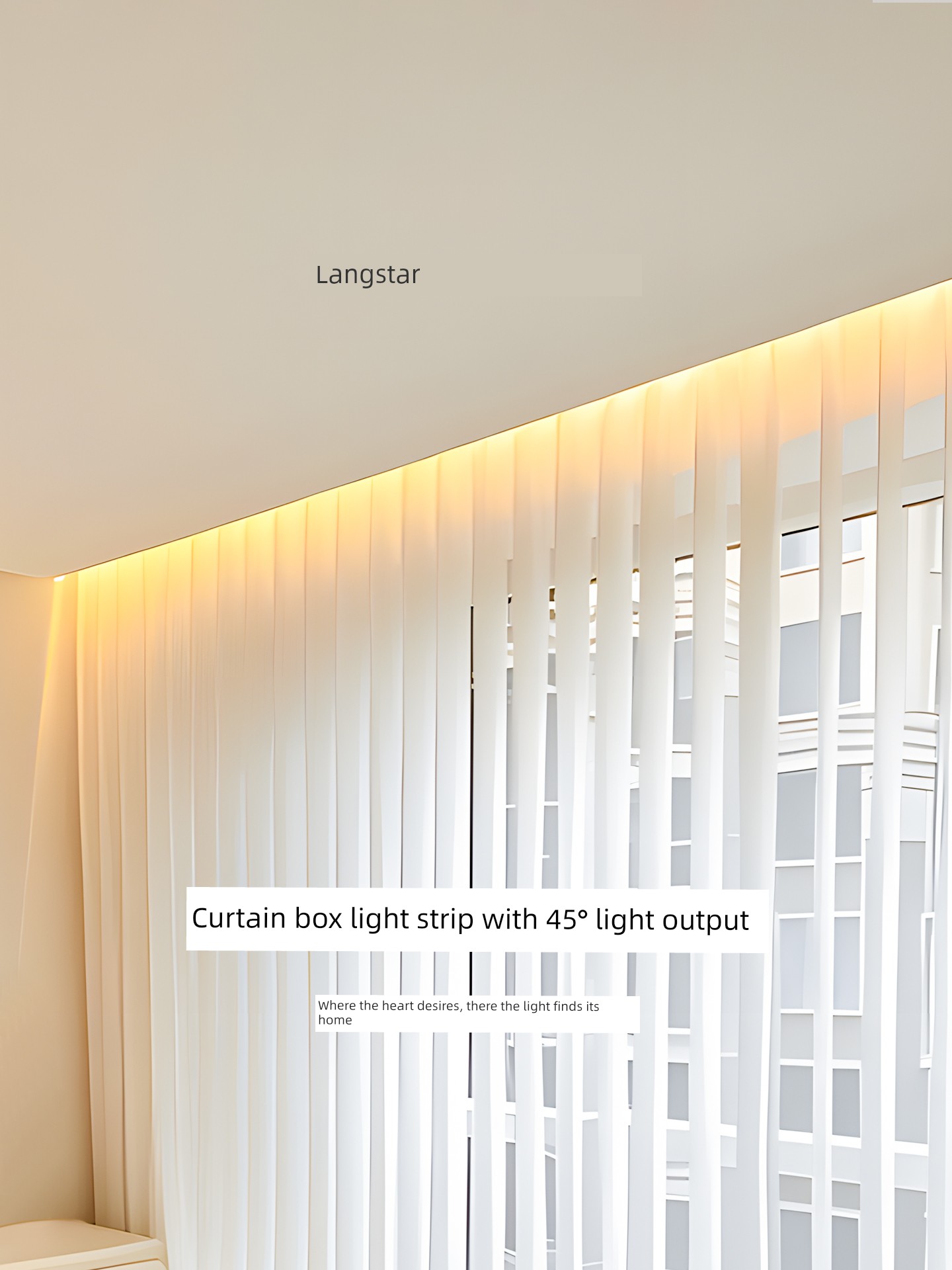 MIJIA Curtain Box Living Room Ceiling Balcony Luminous Light Strip