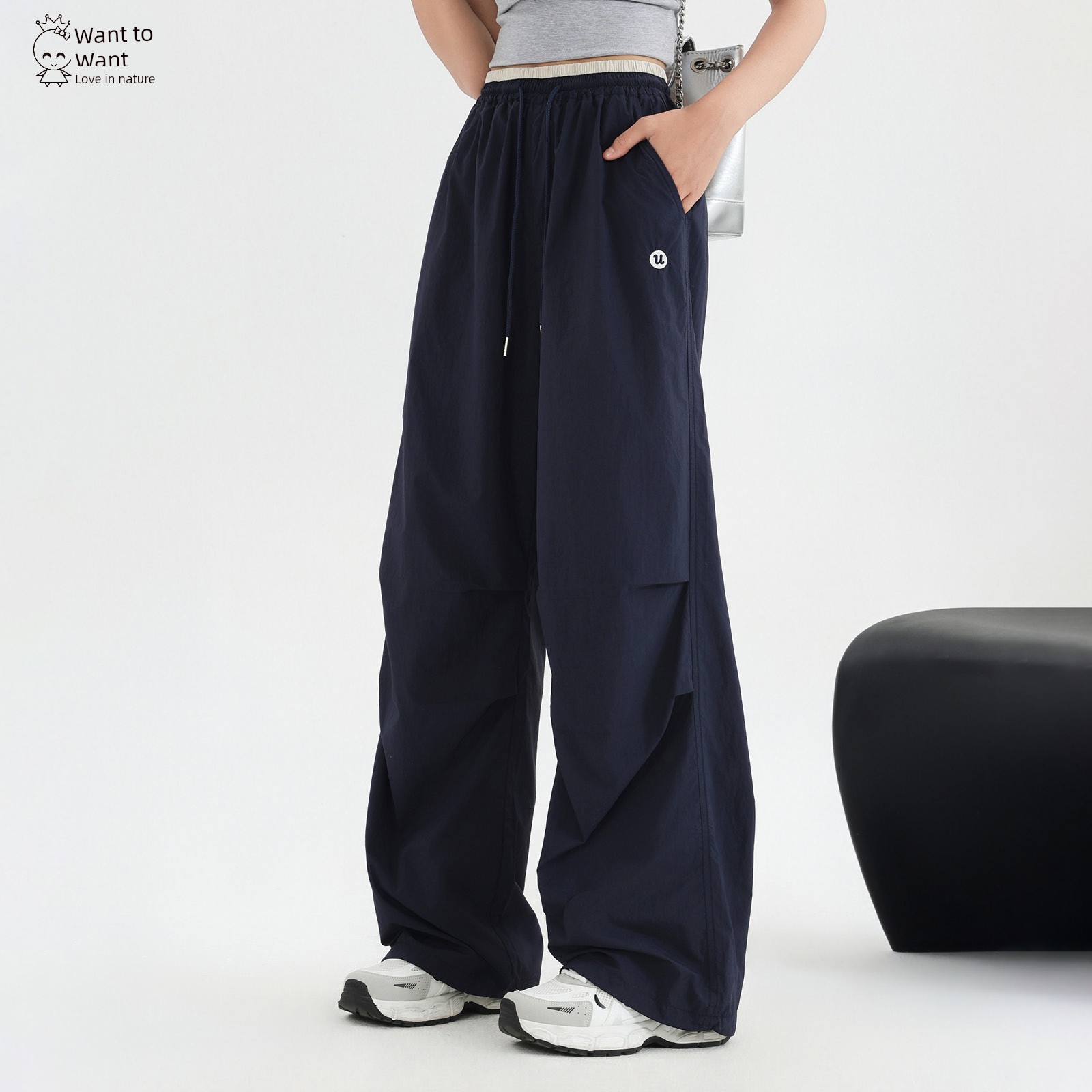Girls' Cargo Pants Spring and Autumn 2026 New Straight-Leg Pants Youth Casual Pants Loose Fit Big Girl Sports Pants — 5