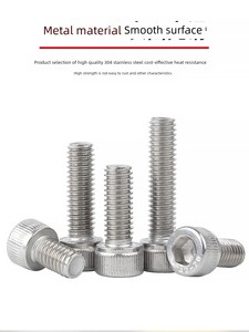 5m6 304 Stainless Steel Cylindrical Head Hexagon Socket Head Cap Screw