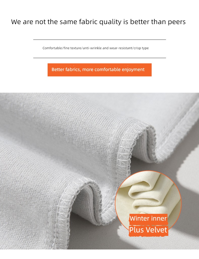 grey Autumn and winter easy keep warm thickening Sports pants