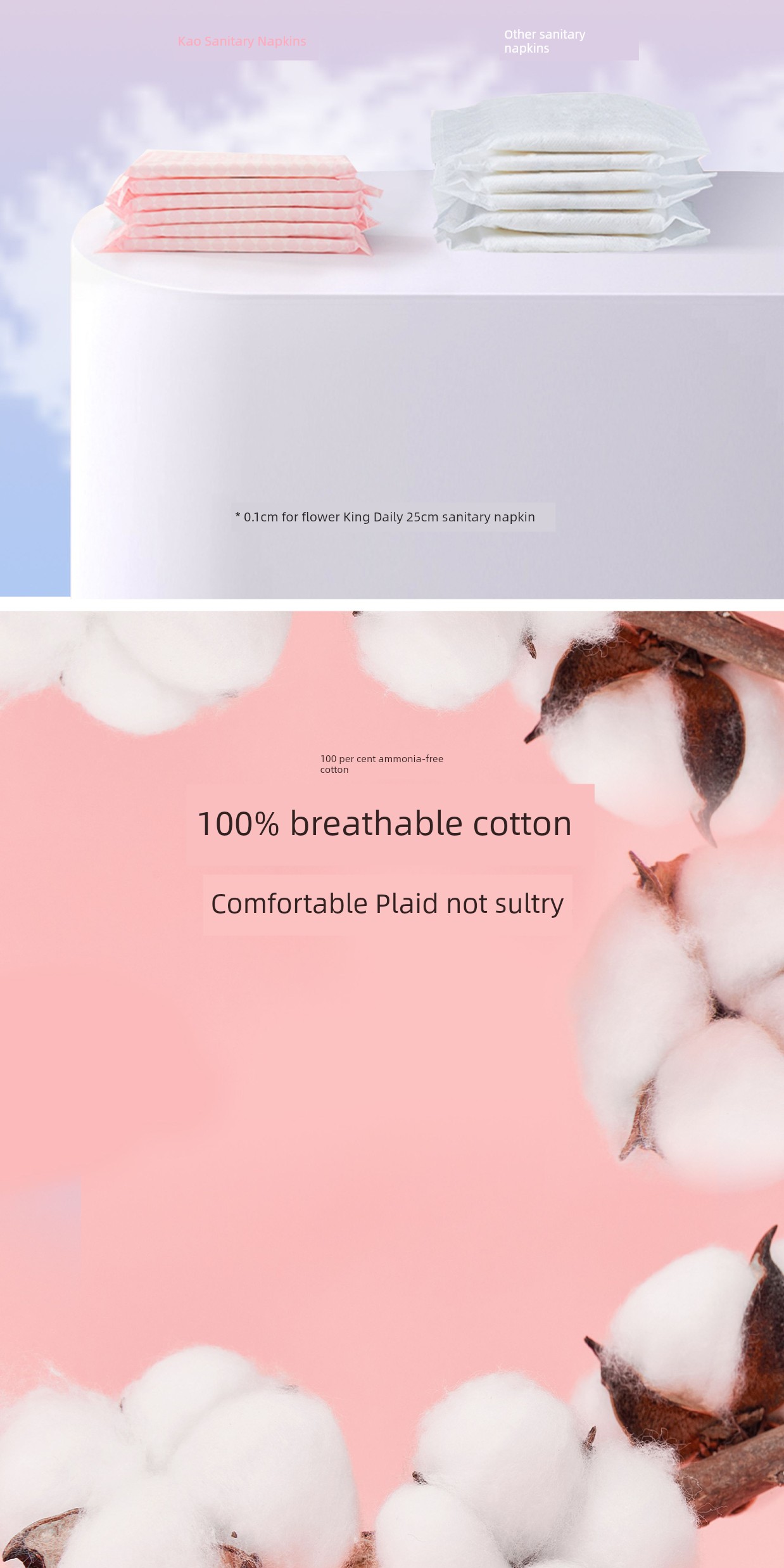 KAO Japanese Night Breathable Soft Comfortable Sanitary Napkin — 23