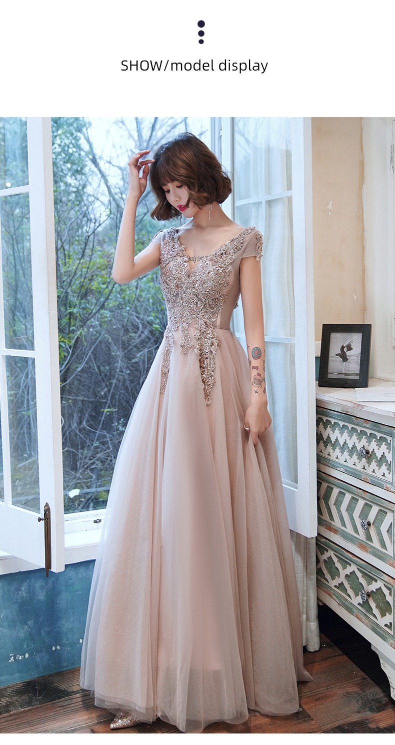 2022 new pattern Celebrity senior heavy industry Evening dress