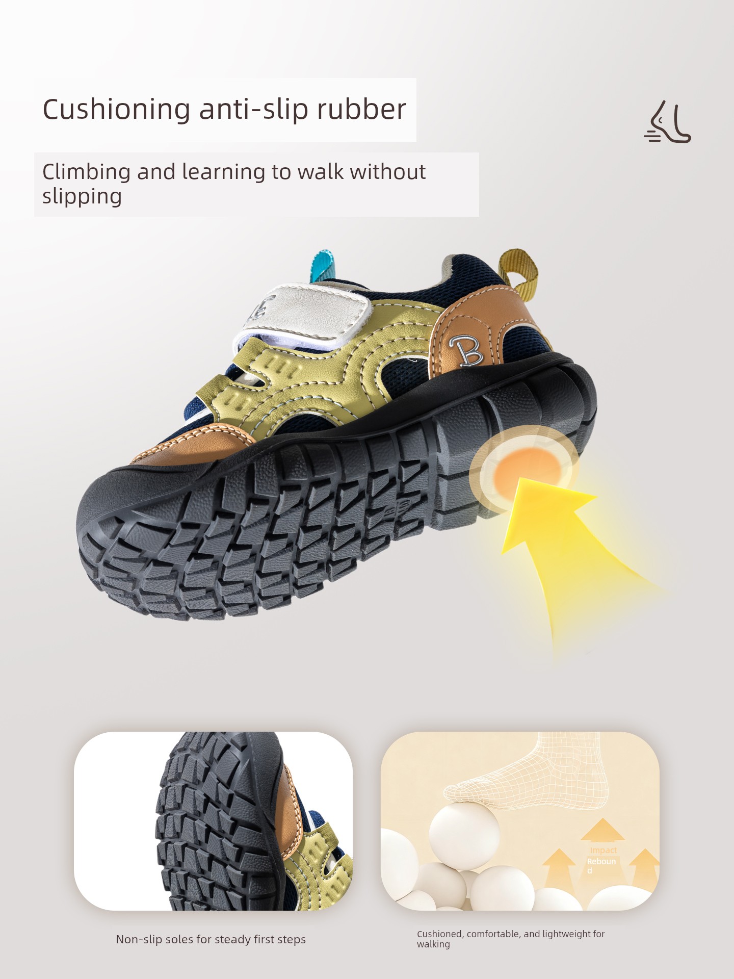 Baby Shoes 2026 Autumn New Soft-Soled Non-Slip Functional Shoes for Boys and Girls, Toddler Kindergarten Children's Sports Shoes — 5