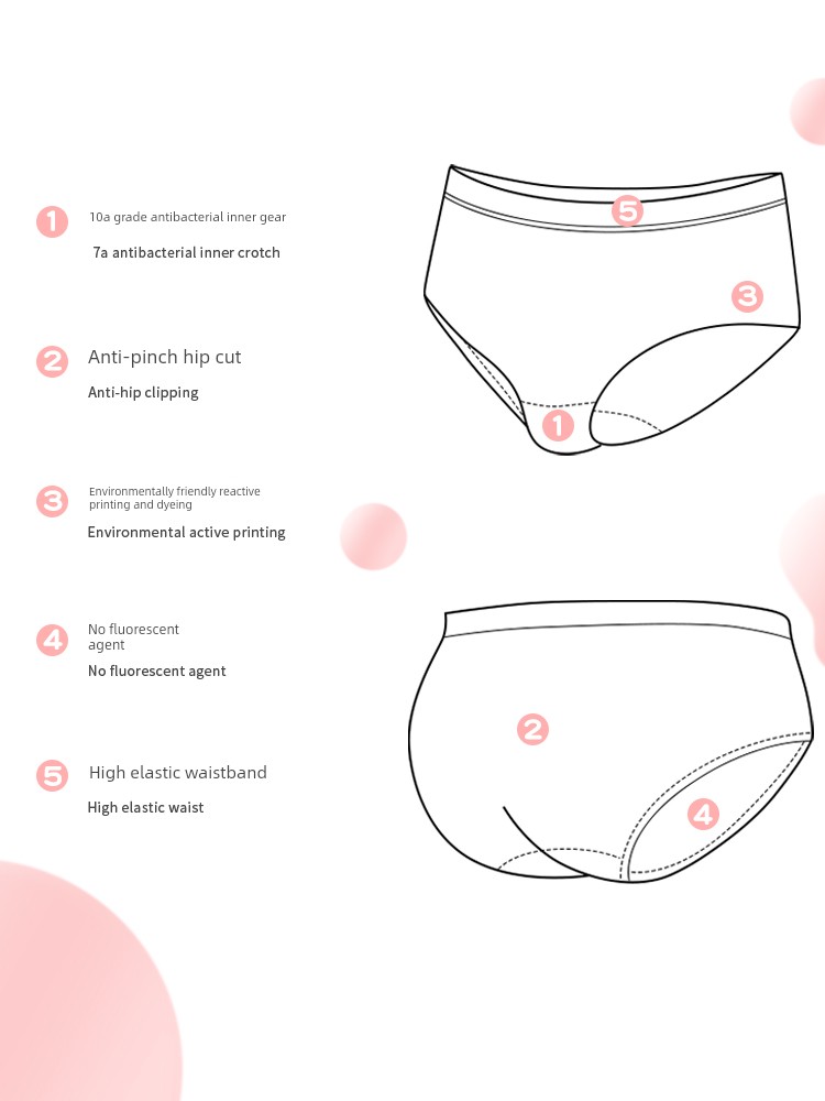 Girls' Underwear, Kidsren's Class a Cotton Summer Thin Briefs, Little Girls' Breathable Antibacterial Underwear Without Pp Inserts — 5