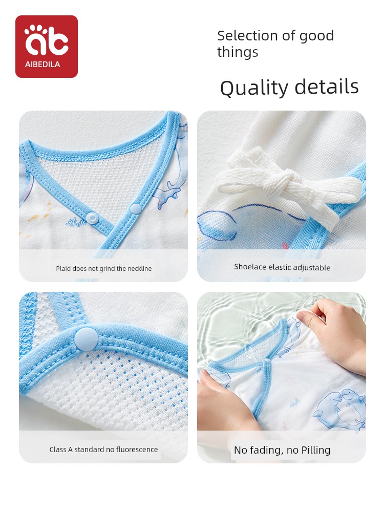 Onesie Clothes for Babies Summer Thin Romper Newborn Baby 0 to 3 Months Triangle Rompers Pure Cotton Jumpsuit — 4