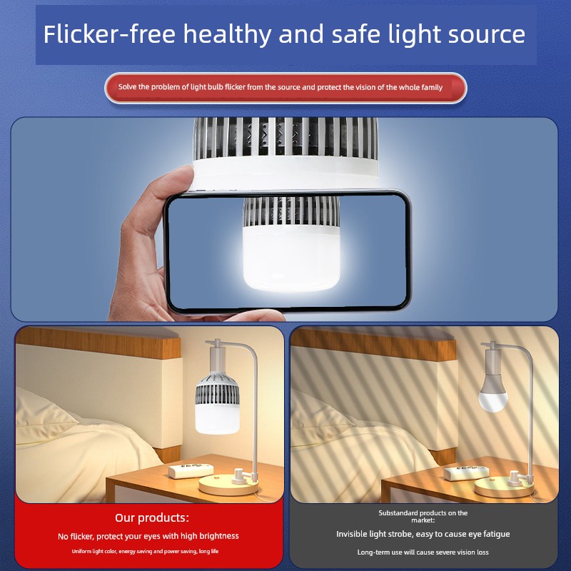 Yaming LED Bulb For Home E27 Screw Energy-Saving Lamp White Light Indoor Eye Protection without Strobe High-Power Lighting Globe