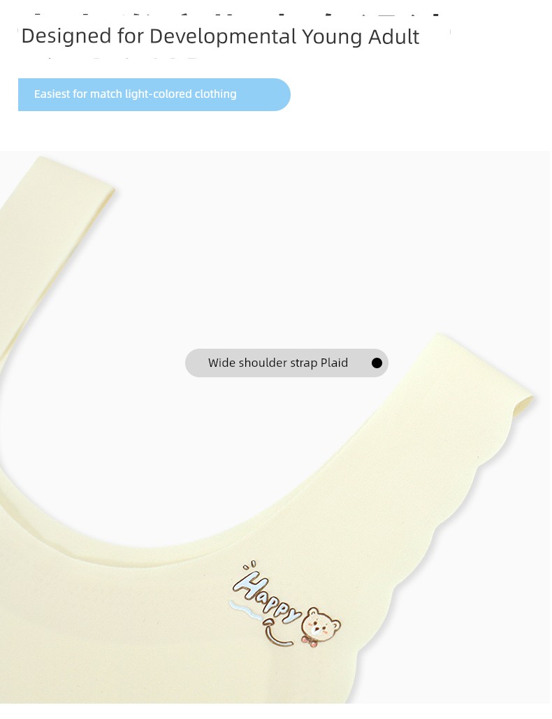 Kids Intimates development period Primary School students 10 years old 11 girl small vest Young Adult stage little girl bra Youth — 16