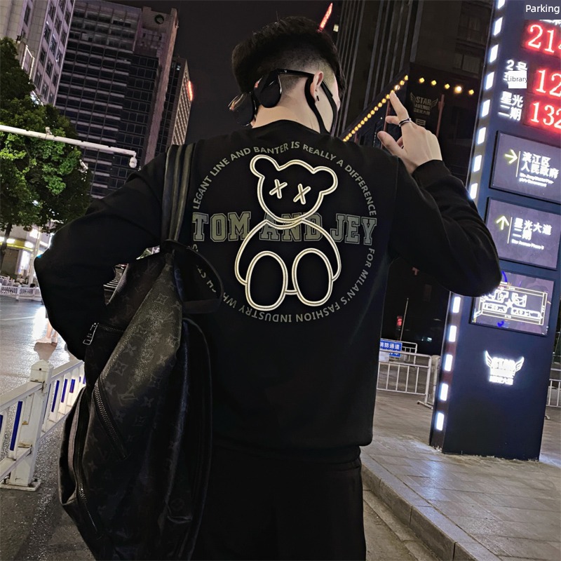 fashion autumn Bear pattern leisure time man Sweater