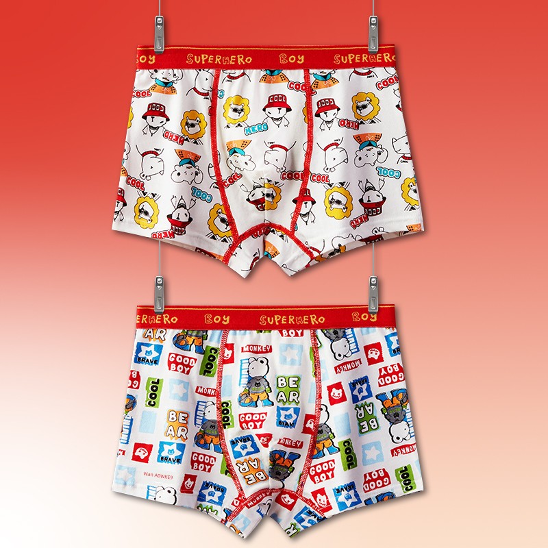 Children's Underwear Boys' Cotton Baby Boys' and Kids' Boxer Shorts Pure Cotton Summer Thin Boxer Underpants — 3