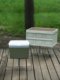 Outdoor camping storage box bracket foldable bucket rack portable metal support rack ice bucket load bearing height