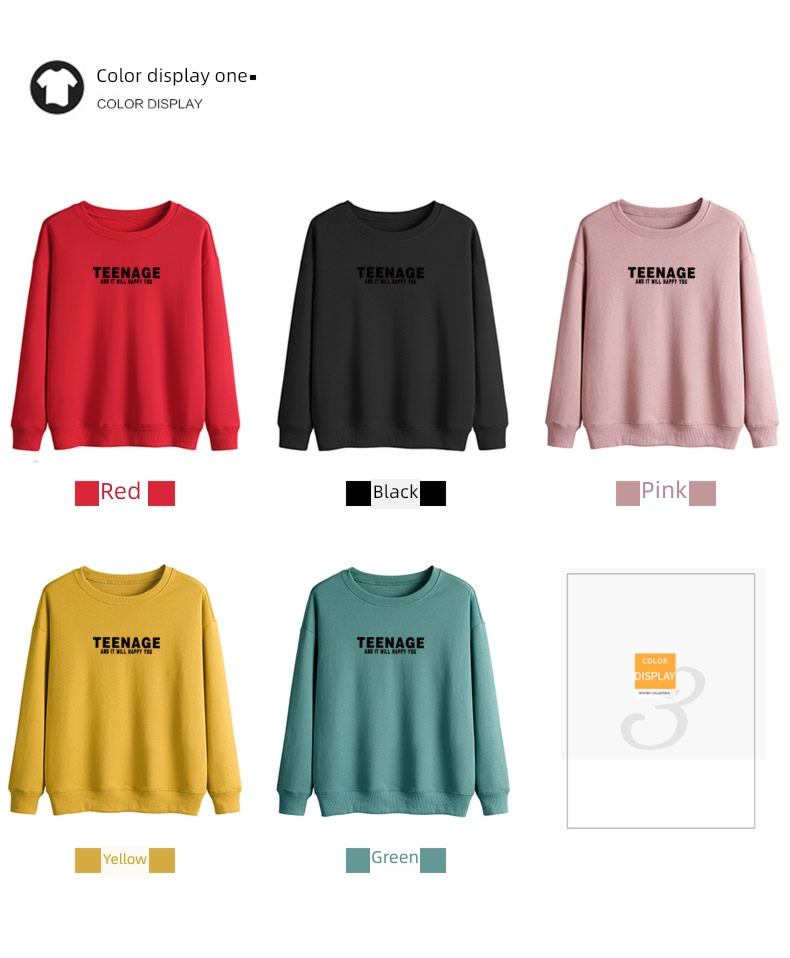 thickening spring and autumn easy Big size ins Round neck Sweater