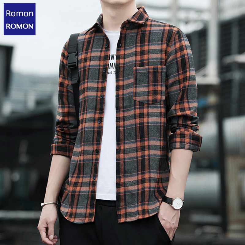 Romon trend easy solar system spring and autumn Long sleeve shirt