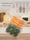 Refrigerator storage box Food grade antibacterial freshness box Kitchen vegetables and fruits food storage box Egg sorting tool
