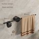 Towel rack bathroom punch-free storage rack bathroom wall-mounted kitchen single-rod towel bar slipper rack storage rod