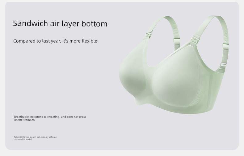Qianxi Suspension Anti-Gravity Big Chest Special Maternity Breastfeeding Underwear Push up and Anti-Sagging Pregnancy Postpartum Max Bra — 17