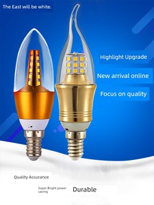 Pull Tail Energy Saving Crystal Warm White Candle LED Bulb