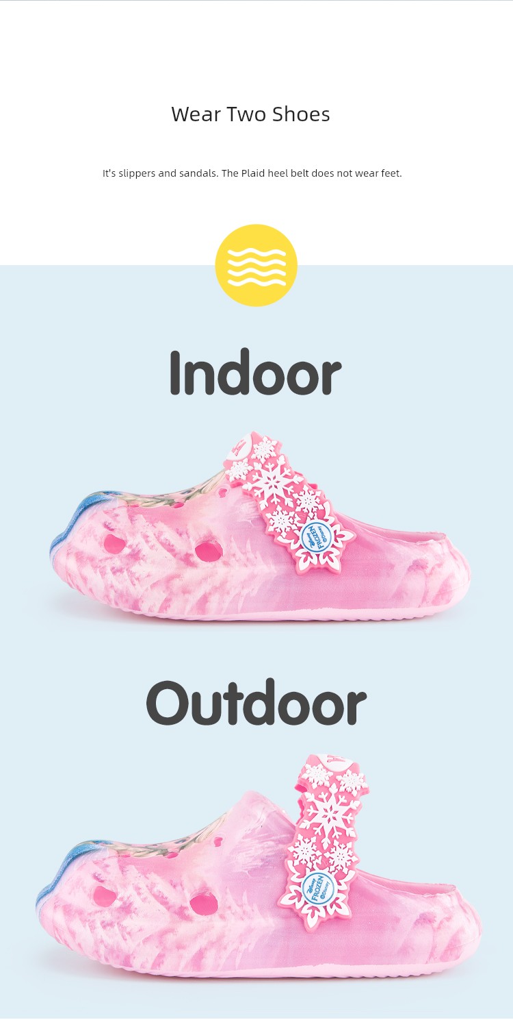 Disney Summer Princess Elsa Kids Children's Slippers — 5