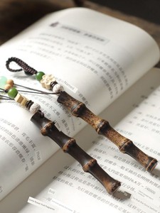 Play Keychain Pendant Craft Gift Bamboo