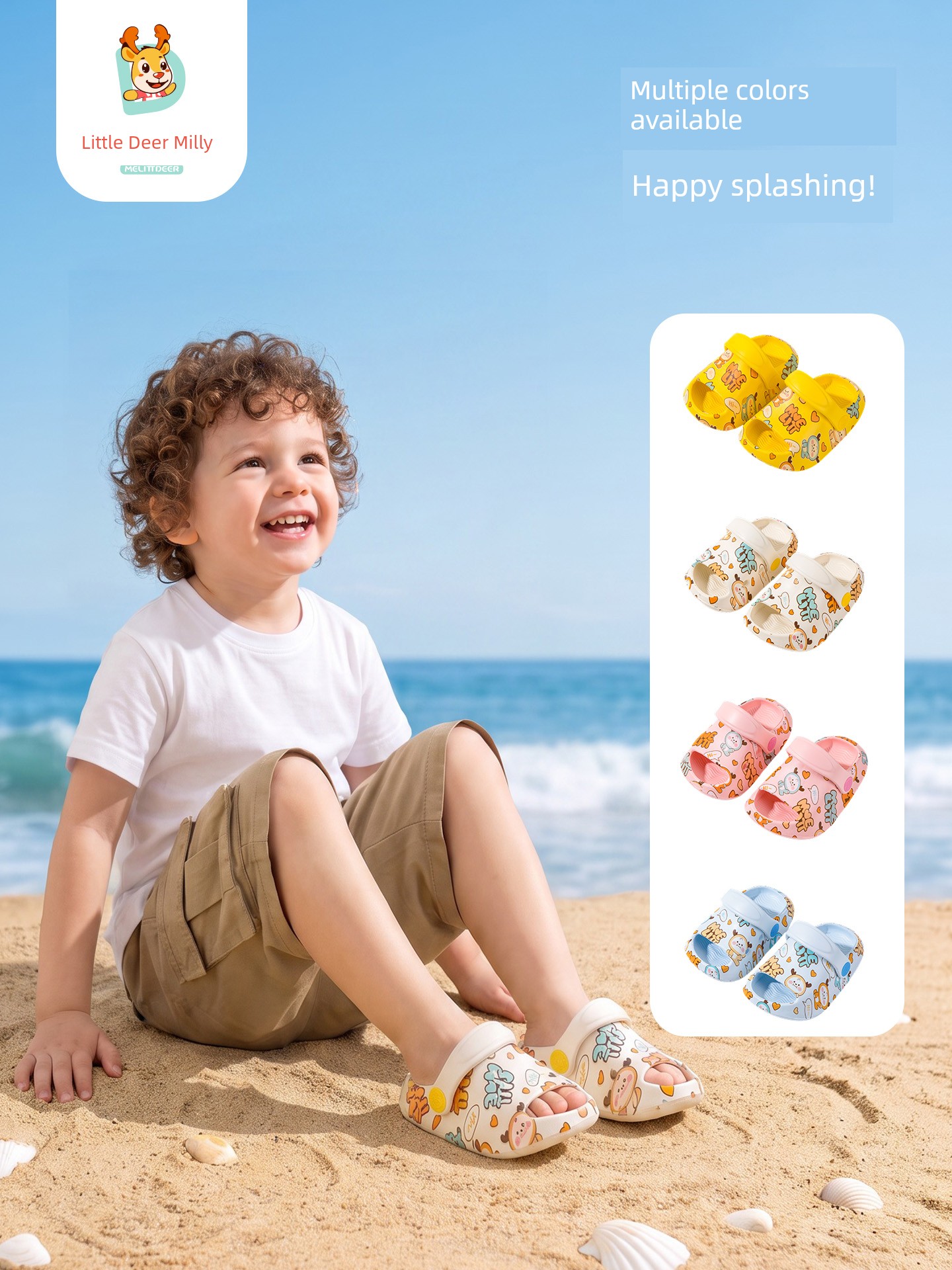 Indoor Home Non-Slip Soft Bottom Cartoon Children Slippers