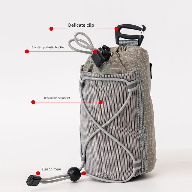 Outdoor travel water bottle bag backpack kettle cover shoulder straps mobile phone bag expansion bag accessories storage expansion