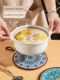Retro heat insulation pad high temperature resistant casserole anti-scalding pads enamel pot cushions ceramic new Chinese dining table anti-slip dining plate pads