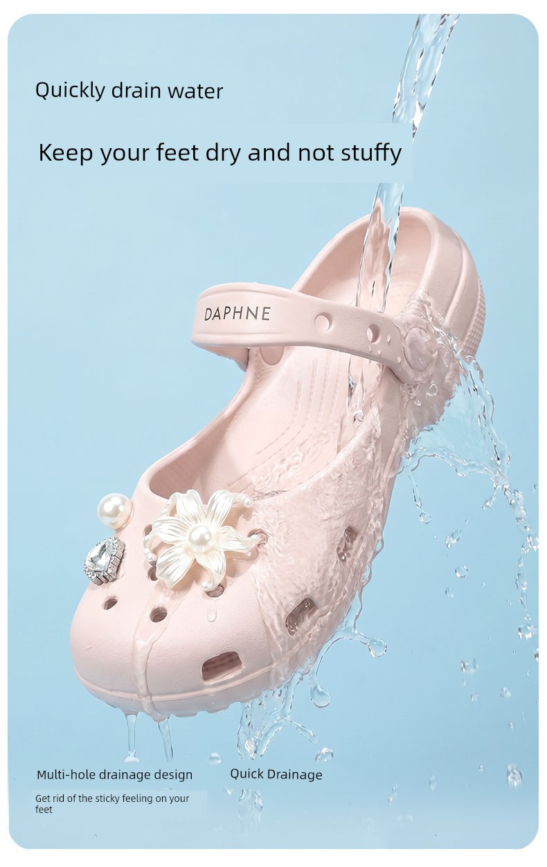 Daphne Children's Shoes 2026 New Model Perforated Shoes for Girls, Outdoor Shoes for Kids, Summer Beach Shoes, Women's Sandals — 16