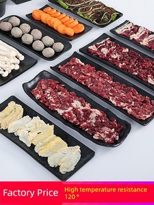 Commercial Barbecue Shop Imitation Porcelain Cold Dish Melamine Tableware