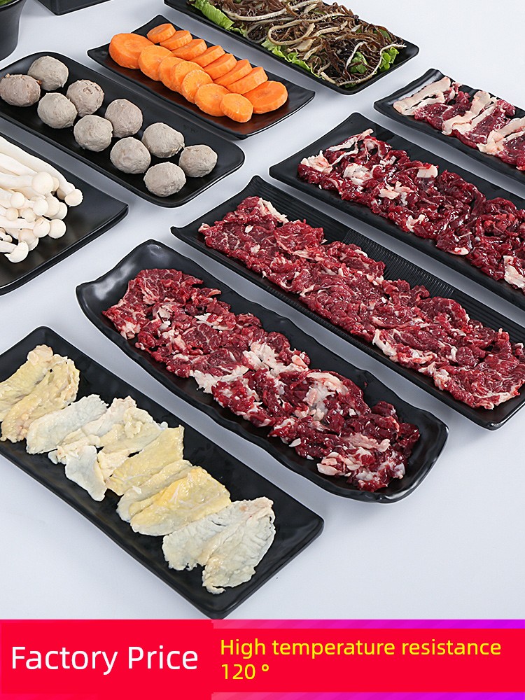 Commercial Barbecue Shop Imitation Porcelain Cold Dish Melamine Tableware