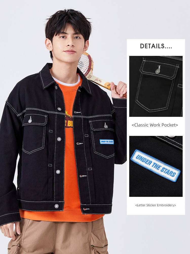 tide Senma early spring Sanding easy fashion Lapel loose coat