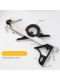 Stainless steel angle ruler horizontal right angle ruler 90 degree measurement curve ruler triangle ruler woodworking ruler multifunctional angle ruler steel ruler