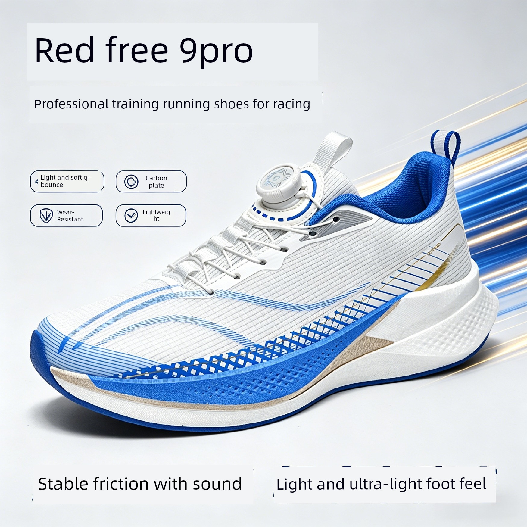 Red Rabbit 9Pro Running Shoes for Men, Suitable for Physical Exams, Shock Absorption, Lightweight Carbon Plate, Racing Training, and Sports Shoes for — 5