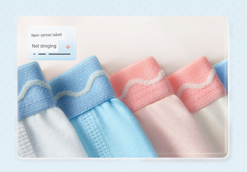 Q21 Small Sponge Purification Pants Children's Underwear Girl Boys and Babies Do Not Clip Their Butts Tencel Boxers Boyshorts Shorts — 17