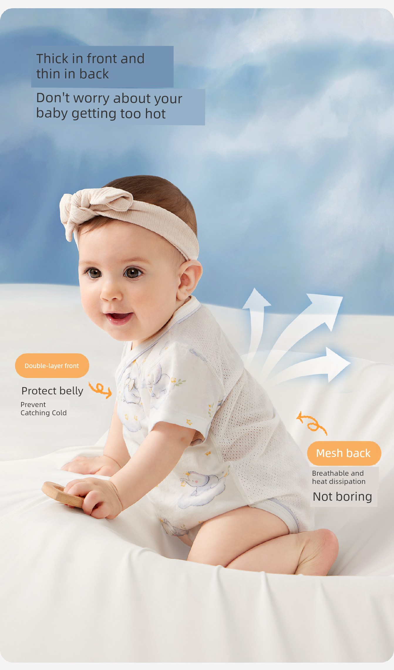 Onesie Clothes for Babies Summer Thin Romper Newborn Baby 0 to 3 Months Triangle Rompers Pure Cotton Jumpsuit — 4