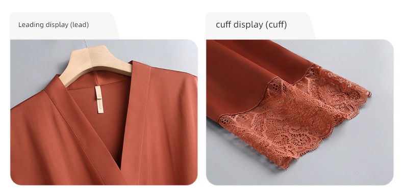 Bathrobe Ice silk summer camisole sexy suit pajamas