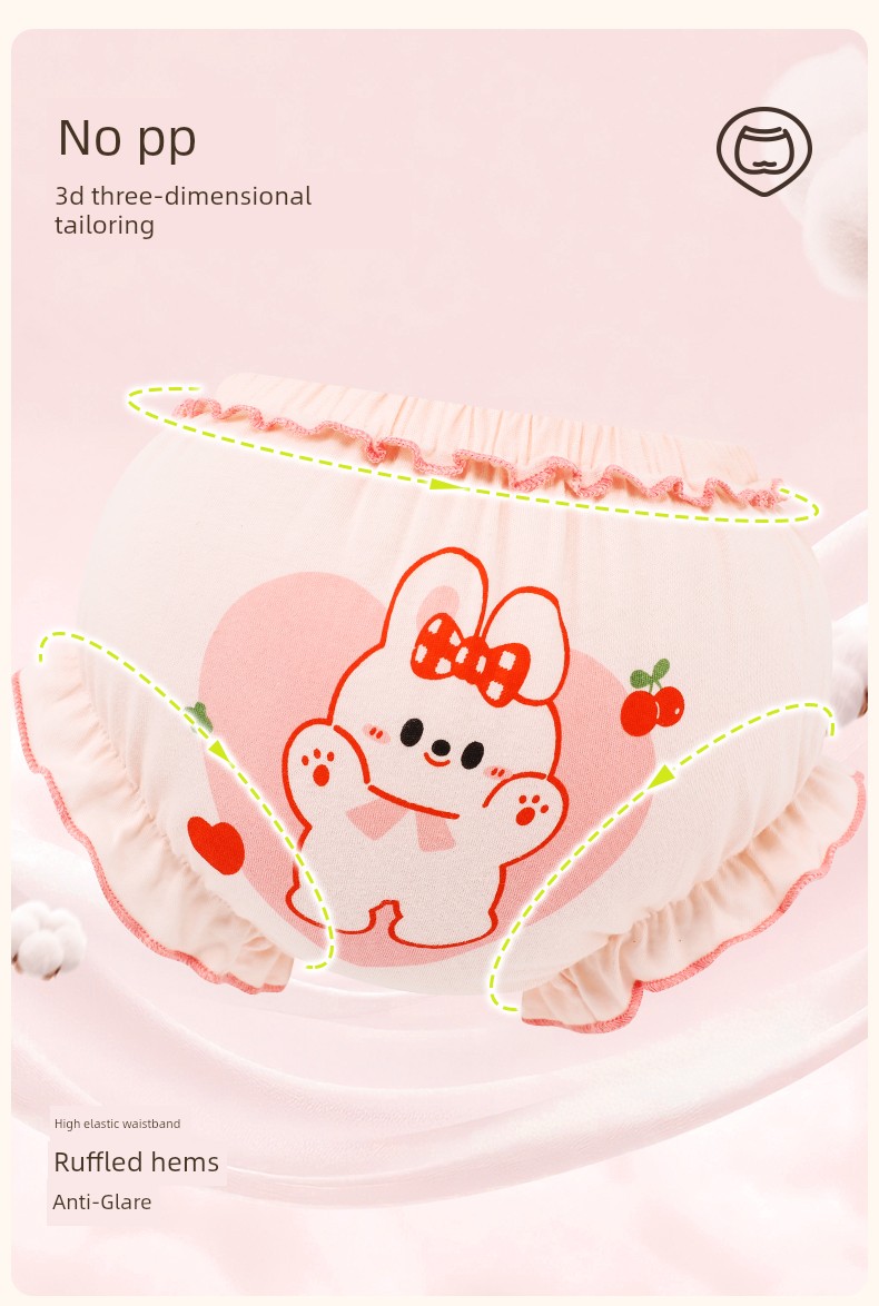 Girls' Baby Triangle Cotton Underwear — 12