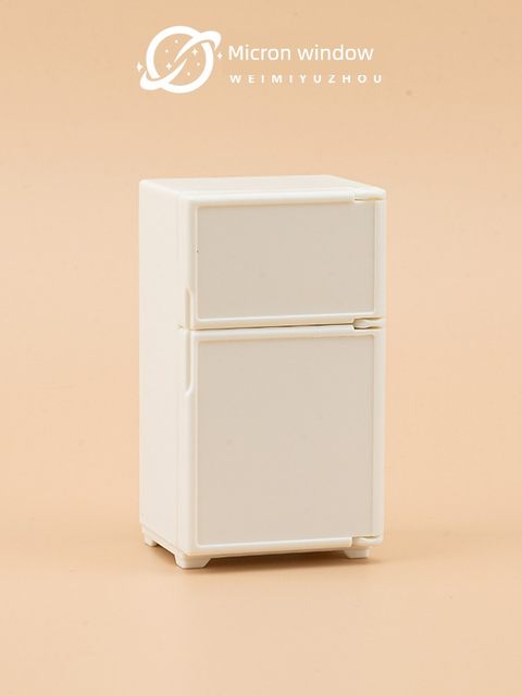 Mini simulation kitchen refrigerator food model children's house play toy mini scene ornaments food and play items