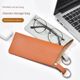 Portable hangable glasses storage bag PU sunglasses storage bag glasses bag convenient key ring glasses hanging bag
