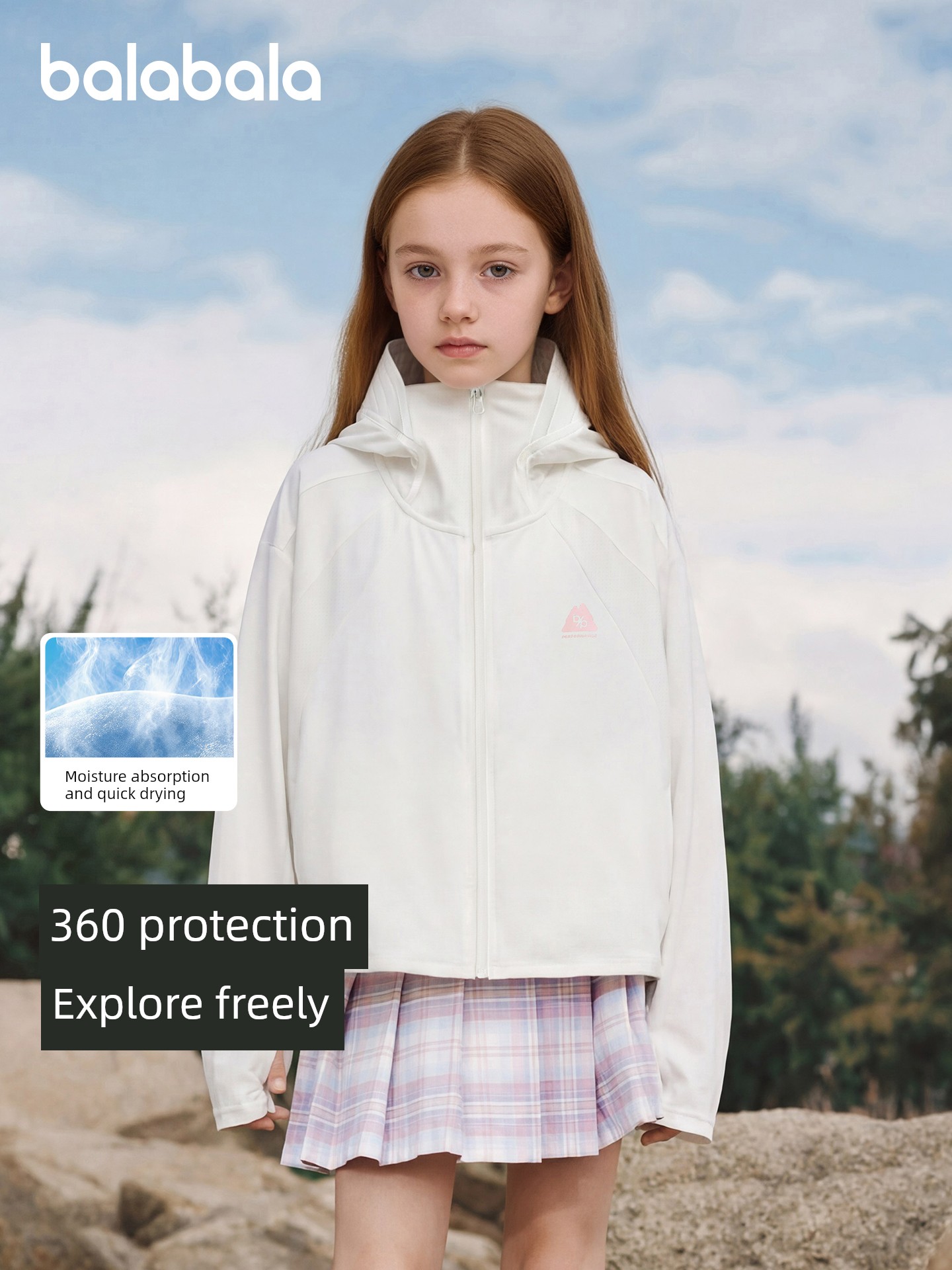 [Same Style as in the Mall] Balabala Children's Clothing Girls' Sun Protection Jacket Children's Baby Coat 2026 Summer Cool Top — 2